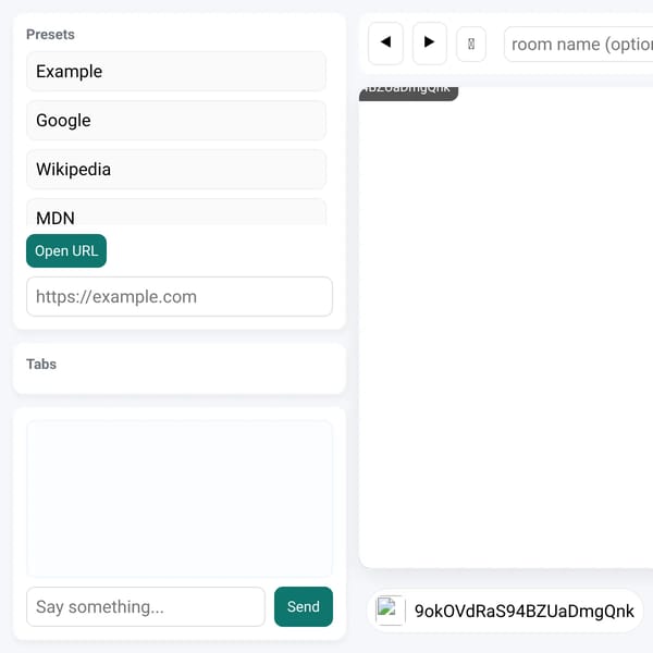 Shared Mini-Browser