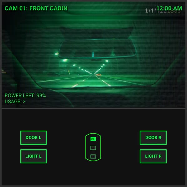 FNAF STYLE ANIMATRONIC CAR UI MOBILE