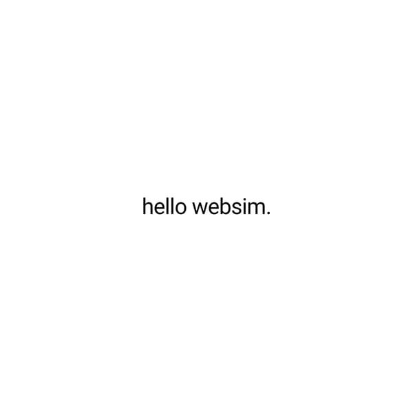 Hello websim.