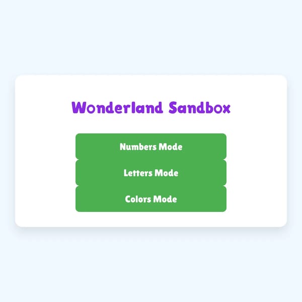 Wonderland Sandbox