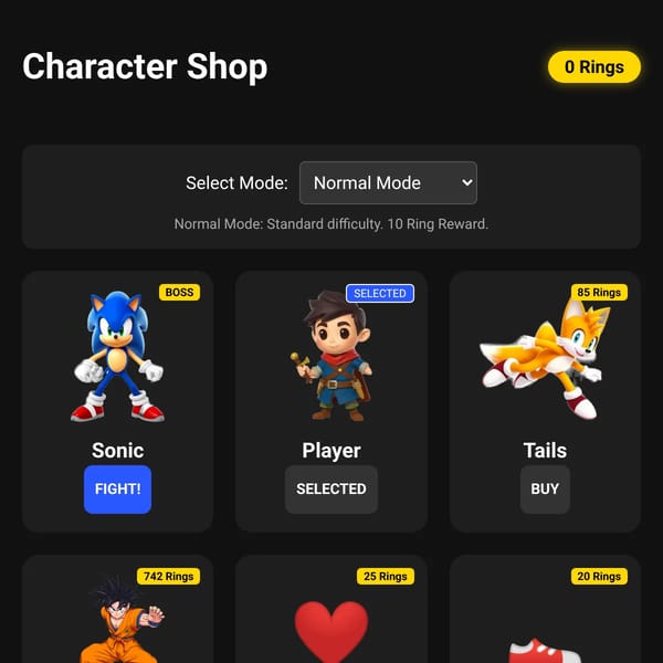 Buy some characters!