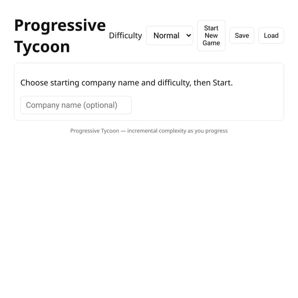 Progressive Tycoon