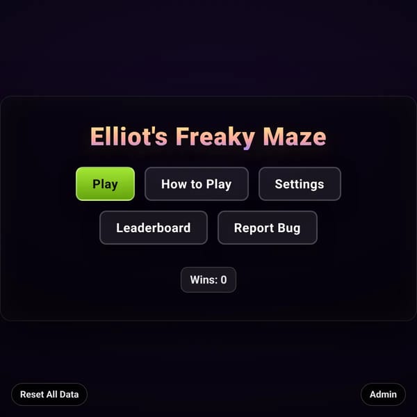 Elliot's Freaky Maze
