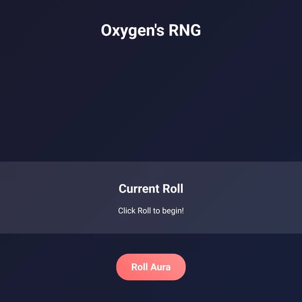 Oxygen's RNG
