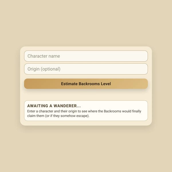 Backrooms Level Estimator