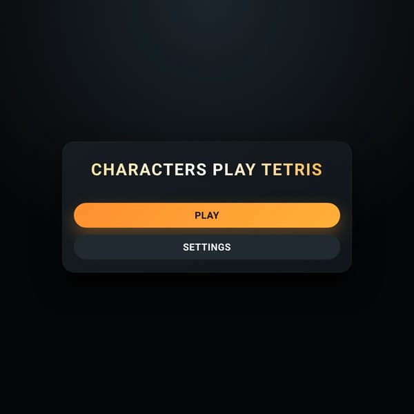 Characters Play Tetris