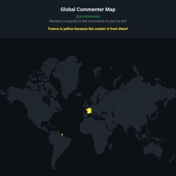 Global Commenter Map
