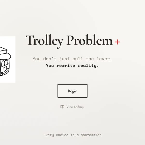 Trolley problem+