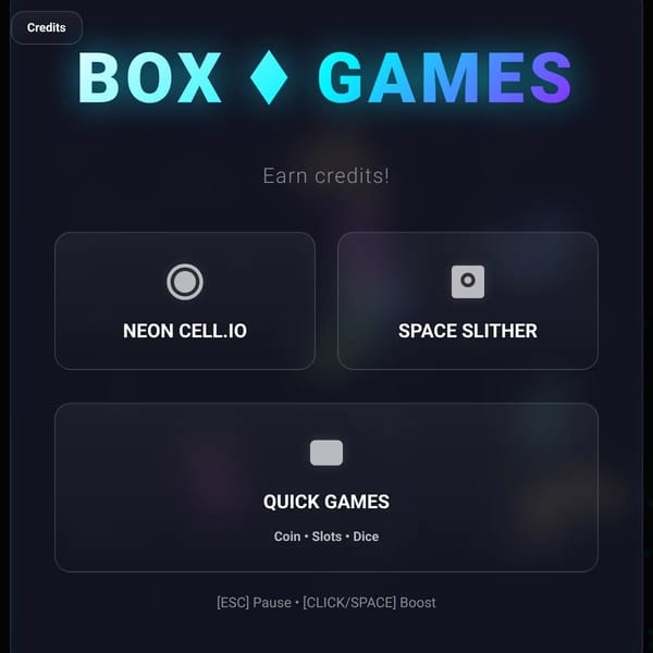 PLAY TO WIN - Earn Credits FREE