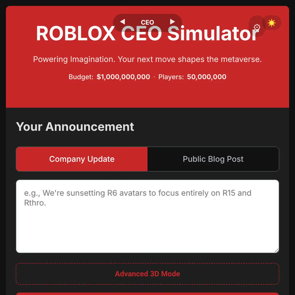 ROBLOX CEO Simulator