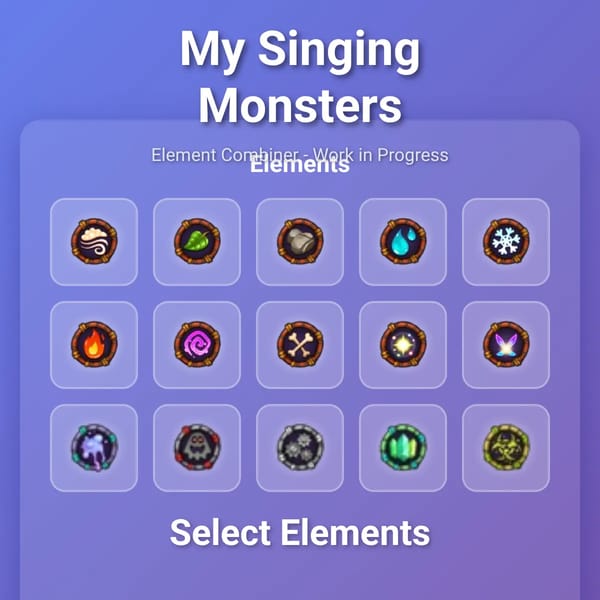 My Singing Monsters - Element Combiner