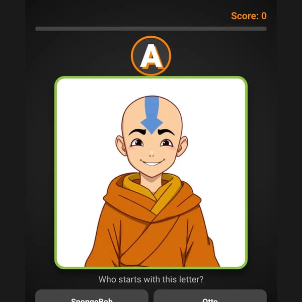 Nickelodeon Alphabet Characters Quiz Game