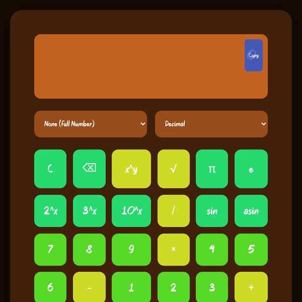 Scientific BigNumber Calculator