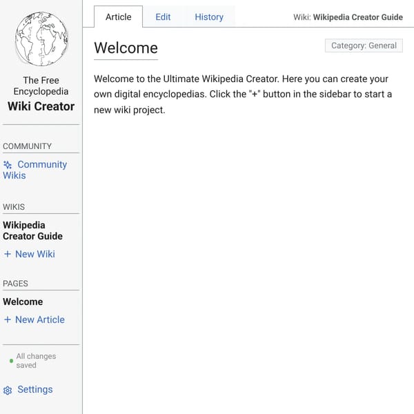 Ultimate Wikipedia Creator