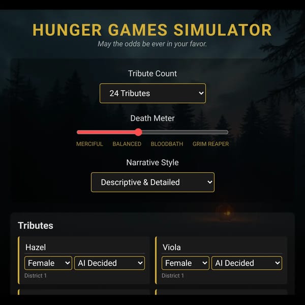 Hunger Games Simulator