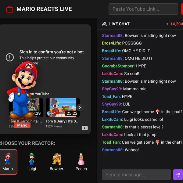 Mario Reacts!