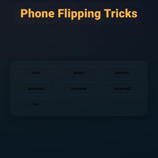 Phone Flipping Tricks