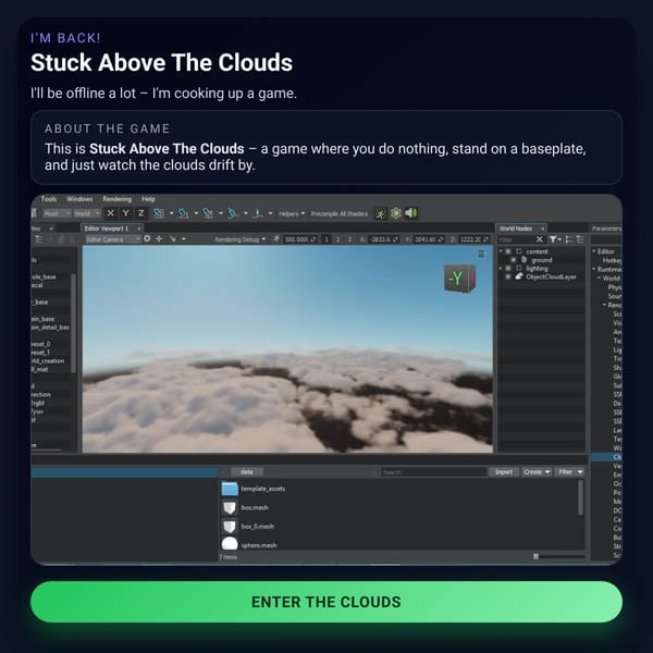 I'm Back – Stuck Above The Clouds