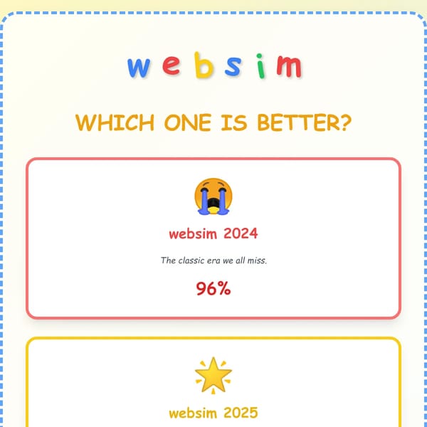 Websim Vote: 2024 vs 2025 vs 2026