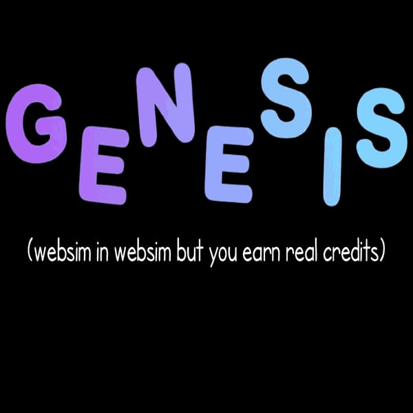 GENESIS | Websim in Websim.
