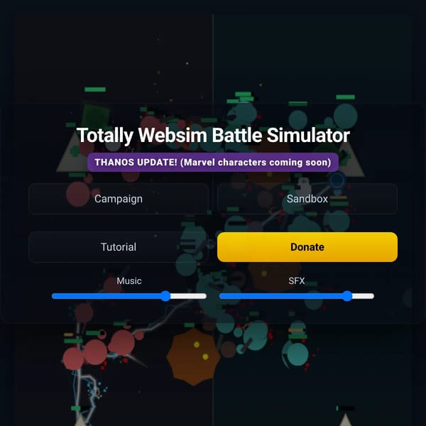 Totally Websim Battle Simulator (More Special Units Update)