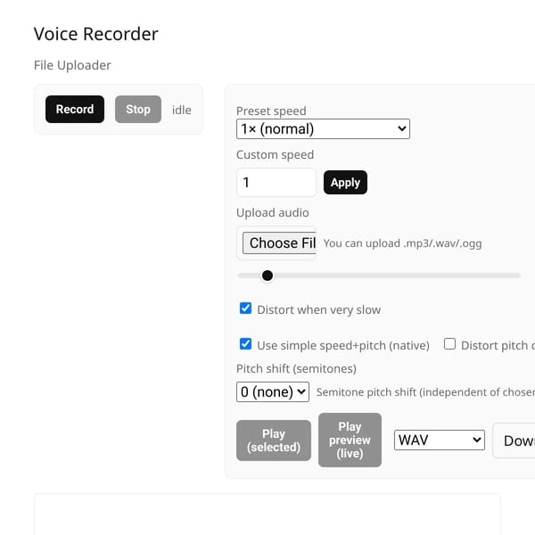 Voice Recorder and File Uploader