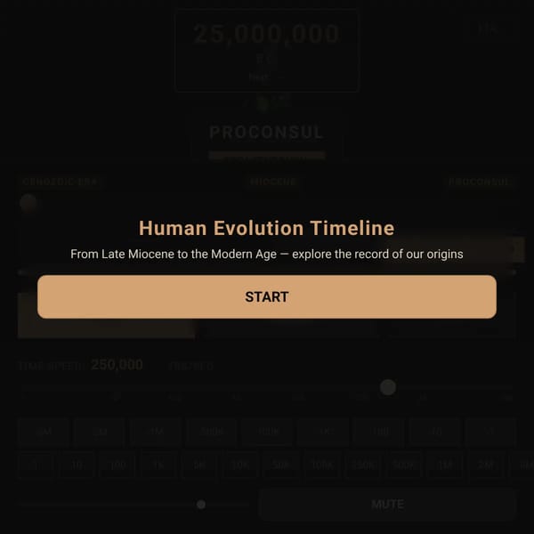 Human Evolution Timeline