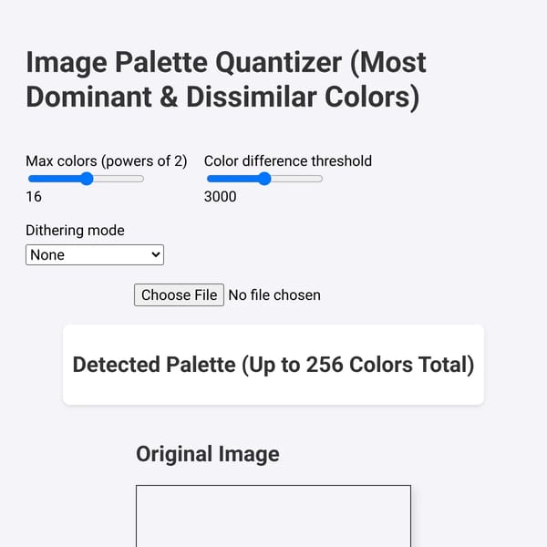 16-Color Palette Quantizer
