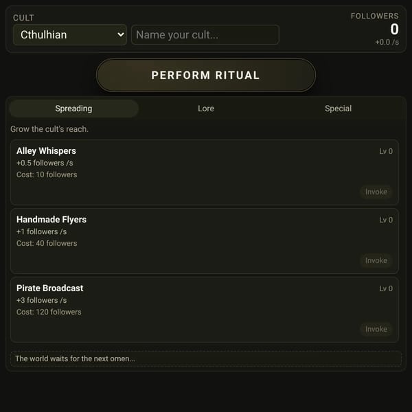 Cult Simulator
