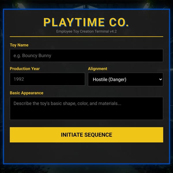 Playtime Co. Toy Generator