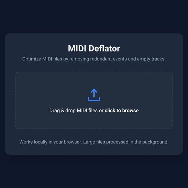 MIDI File Size Deflator