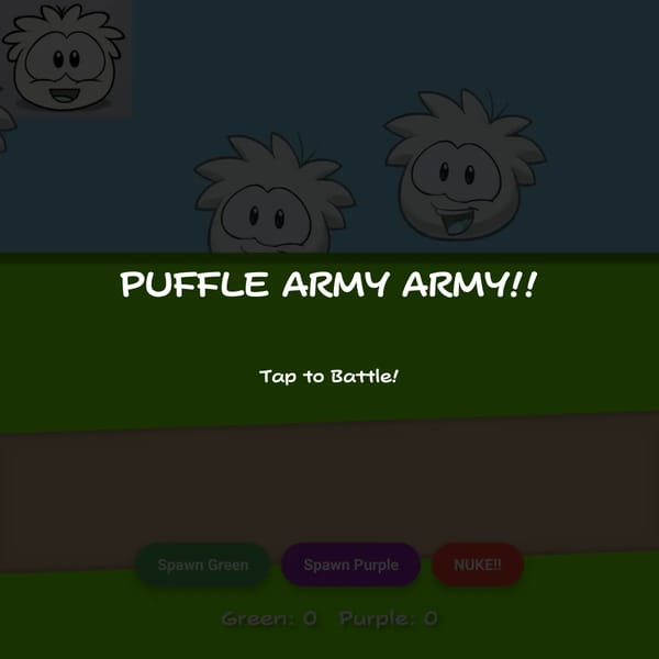 Puffle Army Battle