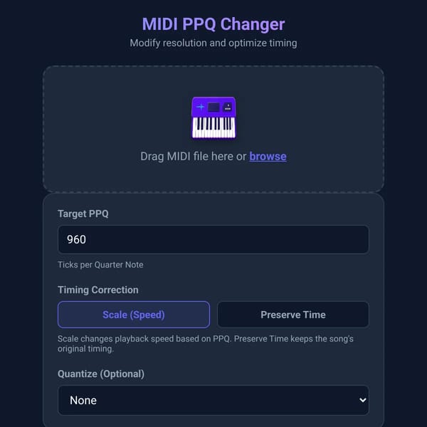 MIDI PPQ Changer