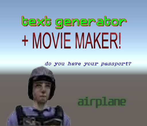 hlvrai fonts + movie maker