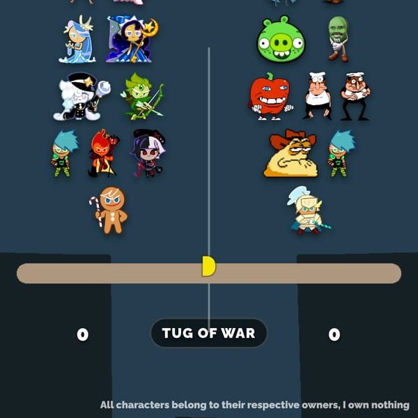 a crappy tug of war game I did bc I was bored xd