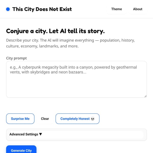 This City Does Not Exist *TCDNE*