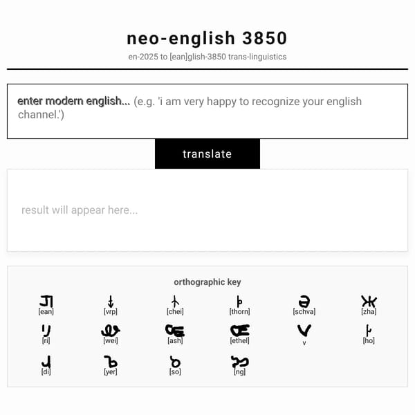 3850 Neo-English Translator