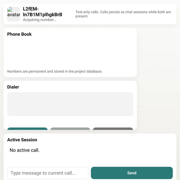 Multiplayer Landline — Text Calls