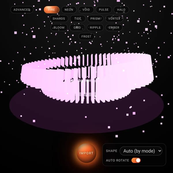 3D Circle Visualizer