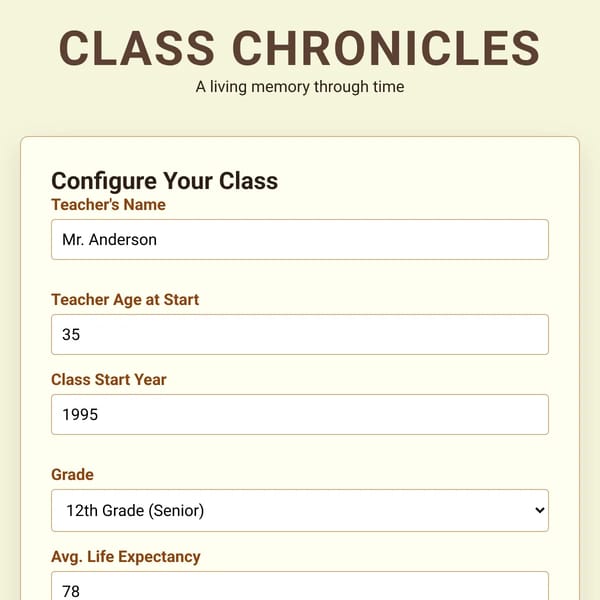 Class Chronicles
