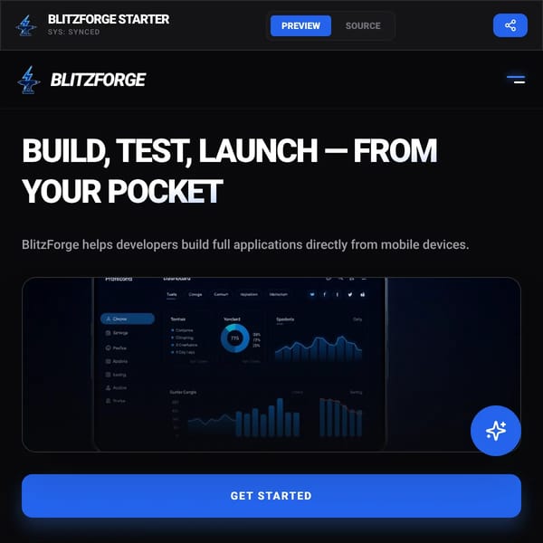 BlitzForge | Mobile-First App Builder