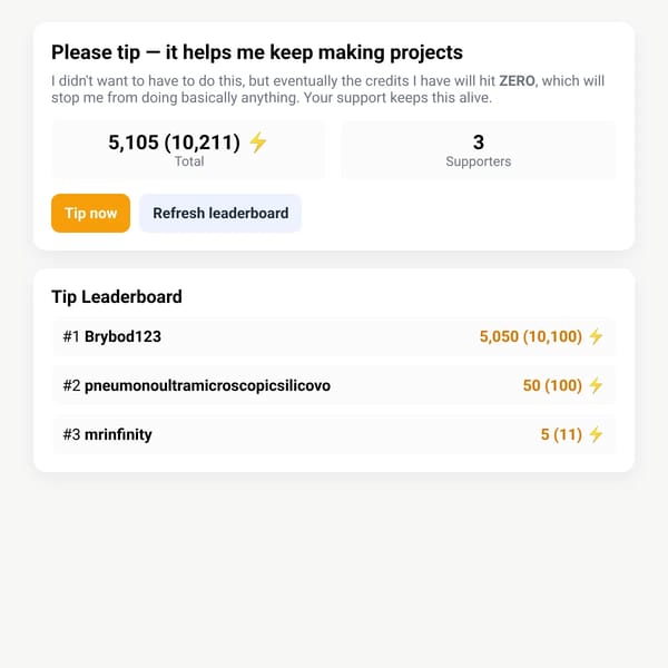 Support & Tips