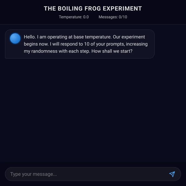 [Daily Websim #8] The Boiling Frog Experiment