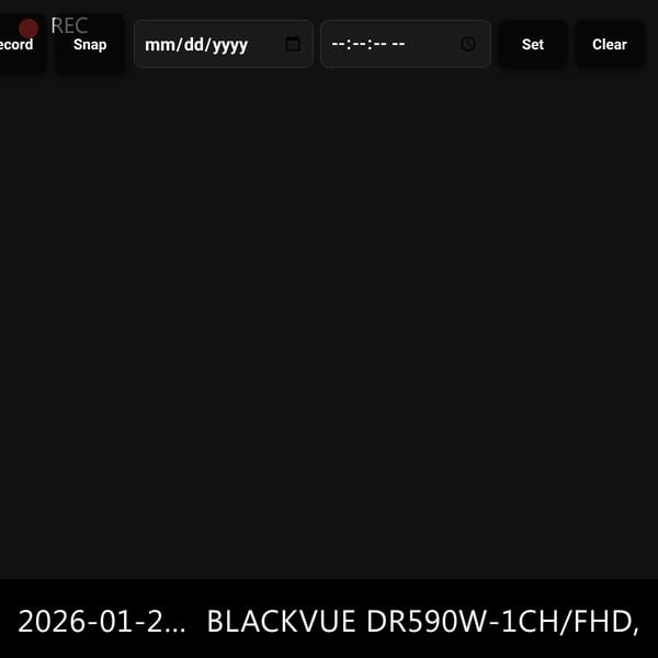 Blackvue dashcam'