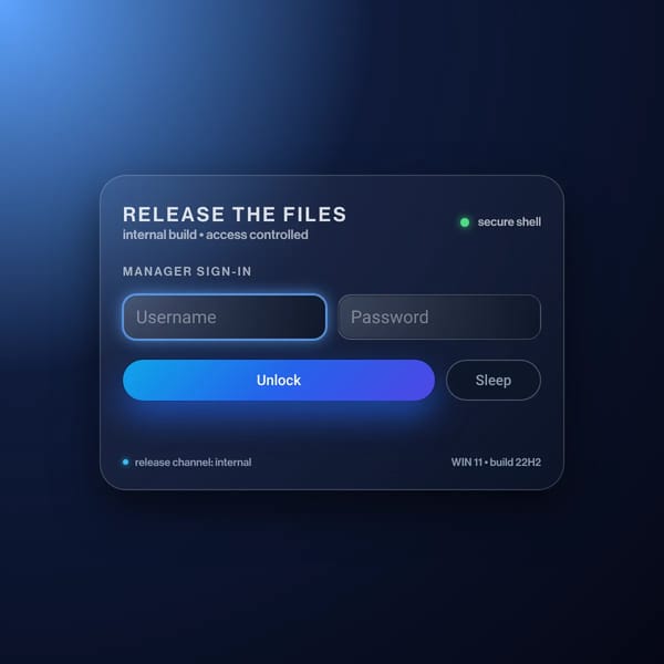 RELEASE THE FILES