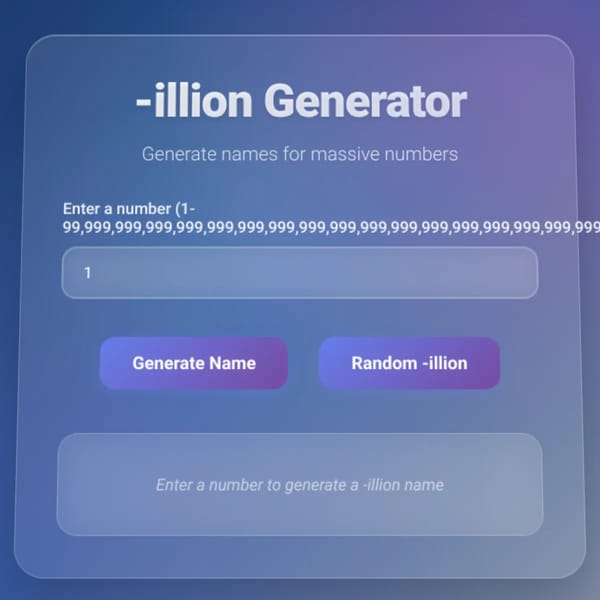 -illion Name Generator