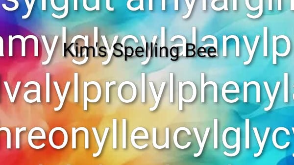 Kim's Spelling Bee