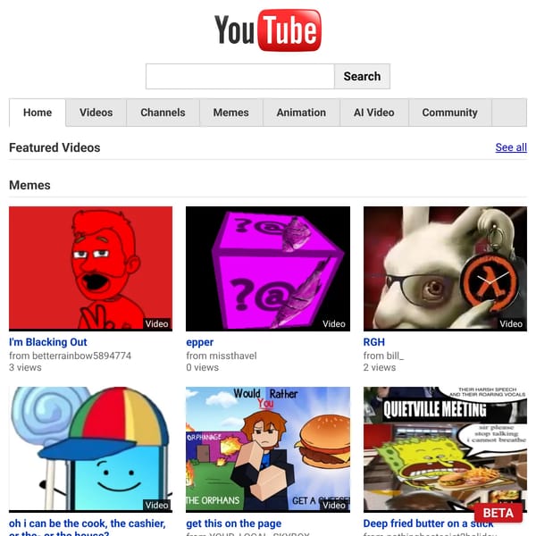 YouTube 2009 update