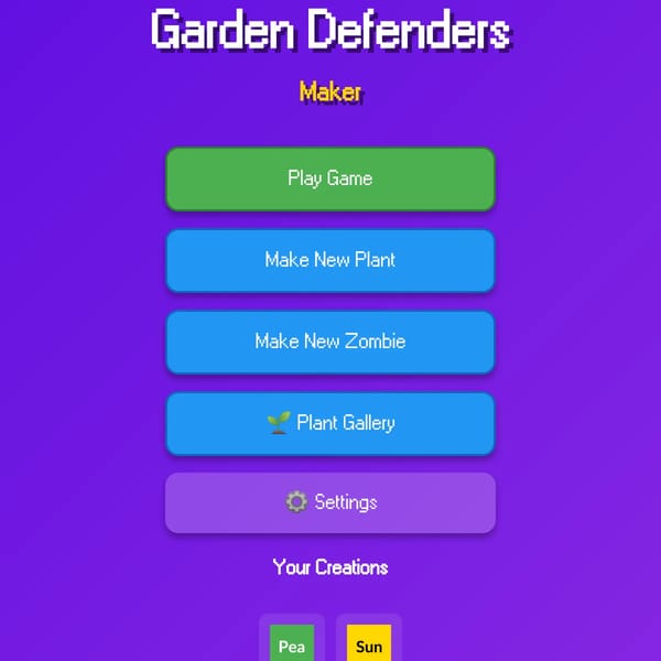 pvz plant and zombie Maker ALPHA!