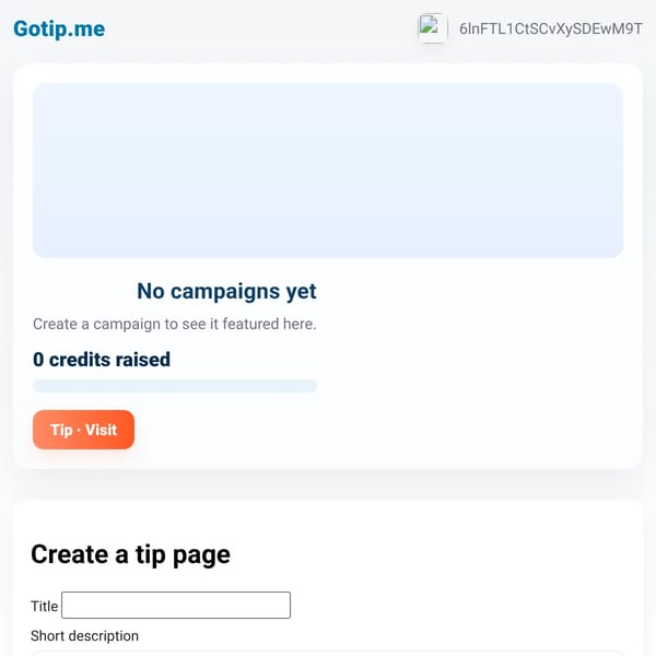 Gotip.me — Websim GoFund